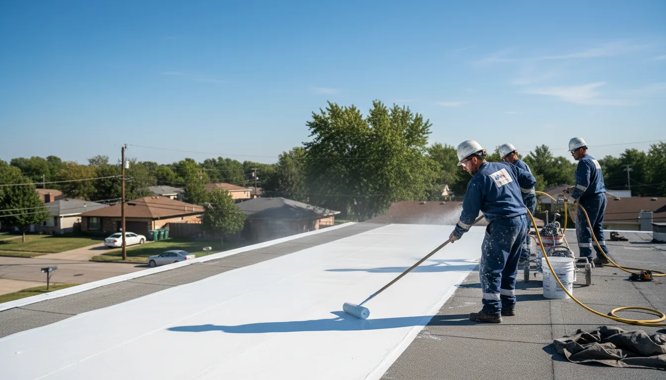 Commercial roof coating in Saranac Lake, NY near me